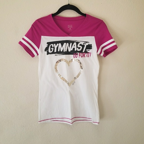 gymnastics shirts from justice